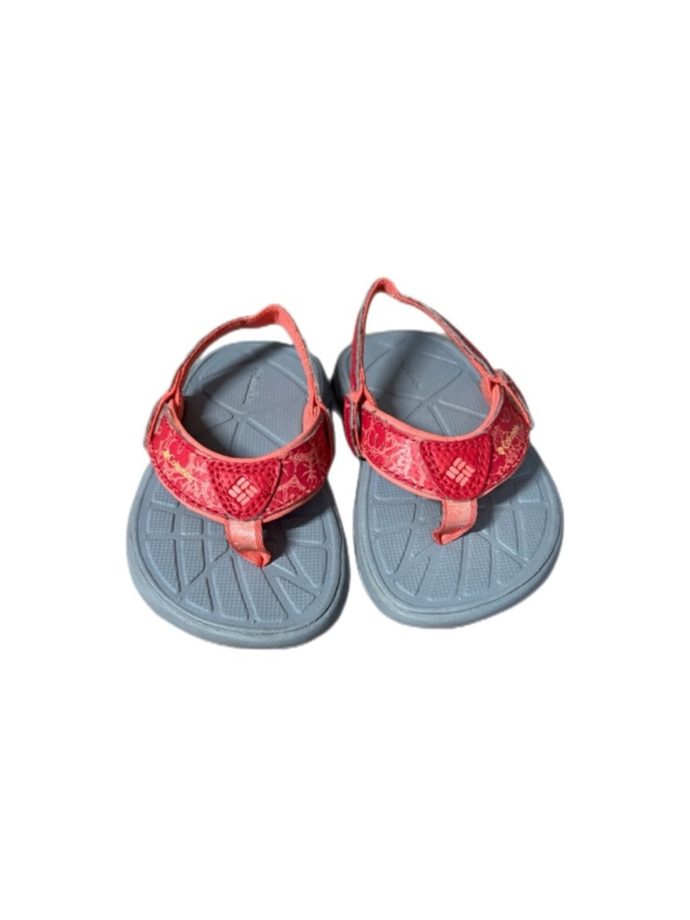 Columbia Techsun Kids Sandals Flip Flops Removable Back Strap Pink Coral Size 6